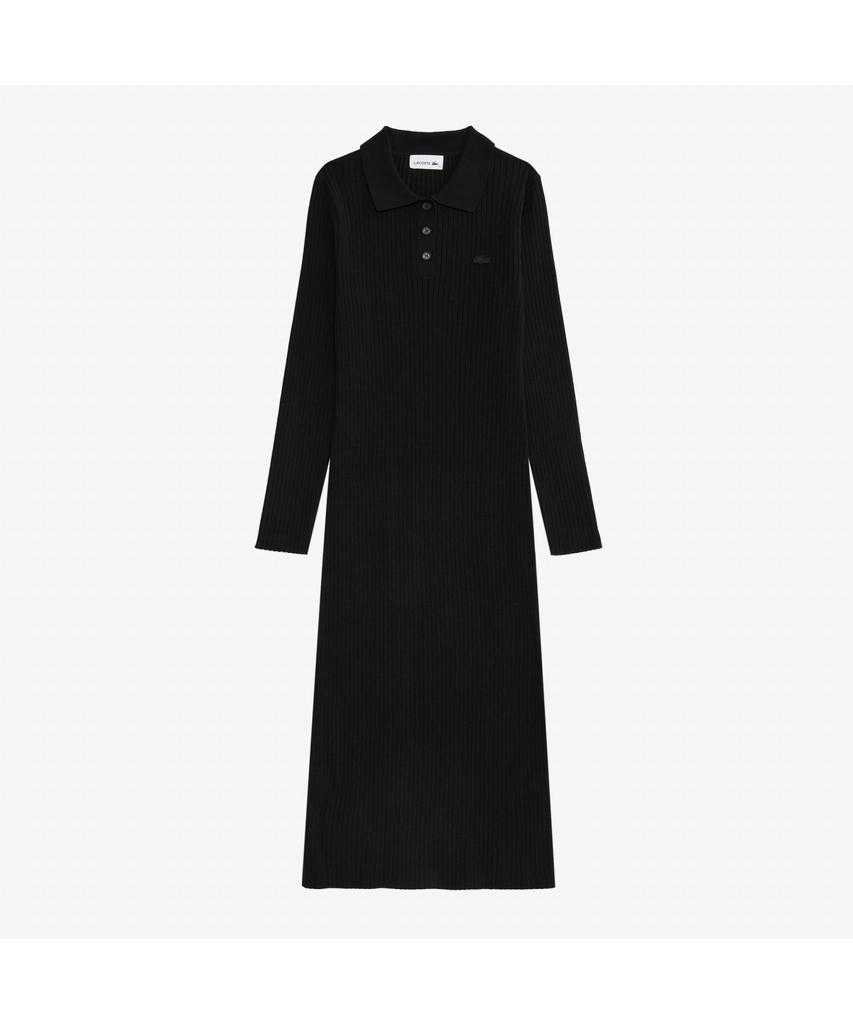 LACOSTE Women'S Ribbed Collar Dress Ef997E-55N 031