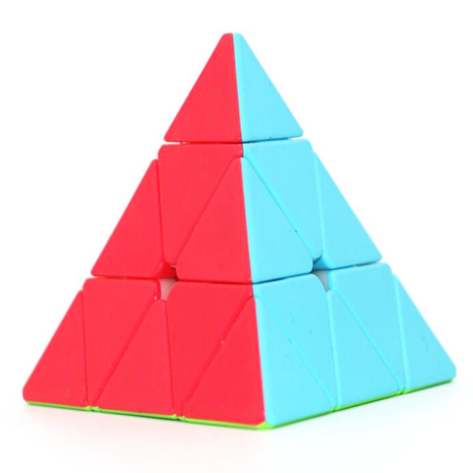 10 Kinds Qiyi 3X3X3 Pyramid Speed Magic Cube Professional Magic Cube Puzzles Colorful Educational Toys For Children
