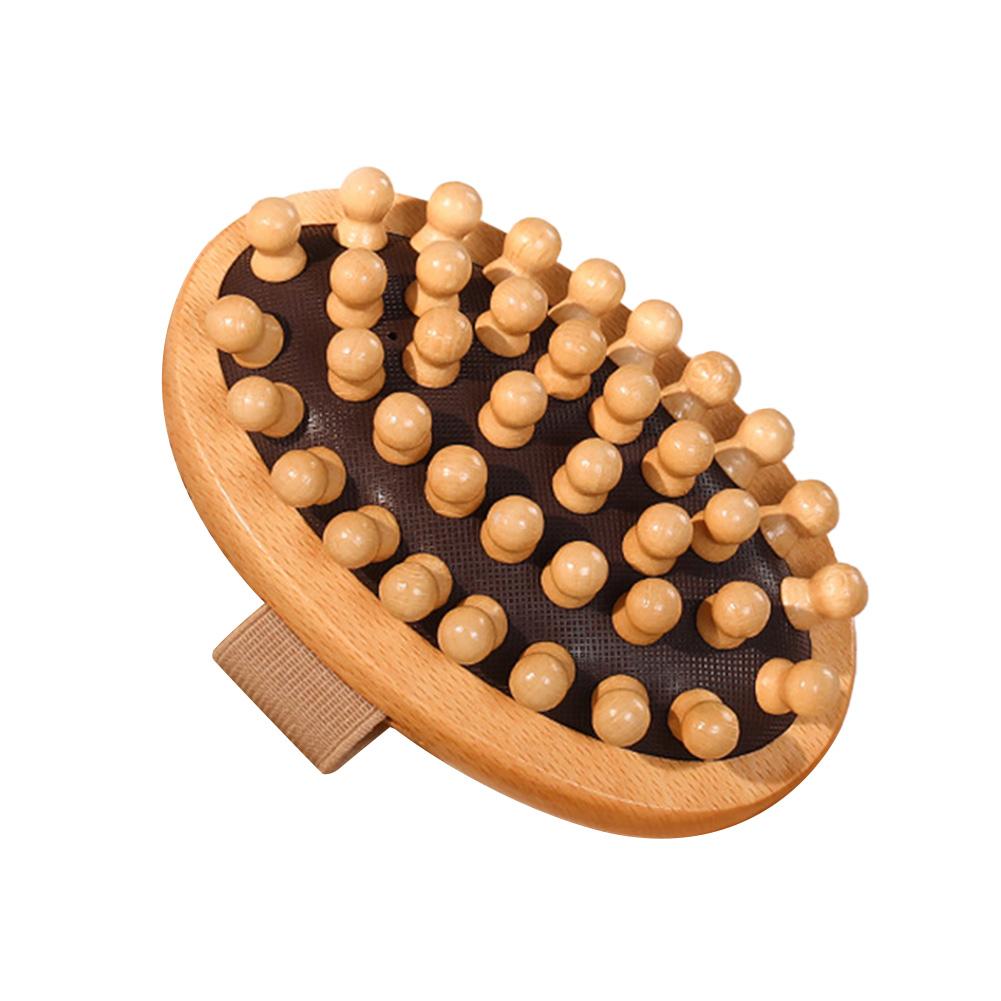 Multifunkční tělový anticelulitidový polštářek Meridiánová kartáč Dřevěný lázeňský vzduchový polštář Masážní hřeben Masážní kartáč na pokožku hlavy a tělo