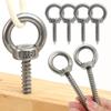 10/1Pcs Stainless Steel Eye Nut Self Tapping Screw Sheep Eye Round Ring for Equipment Manufacturing Accessories M4 M5 M6 M8