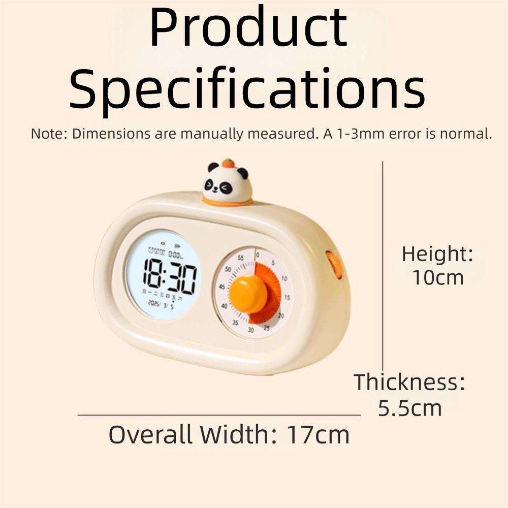 Dual Screen Time Manager Multi Functional Visual Timer New Alarm Clock Student Time Management