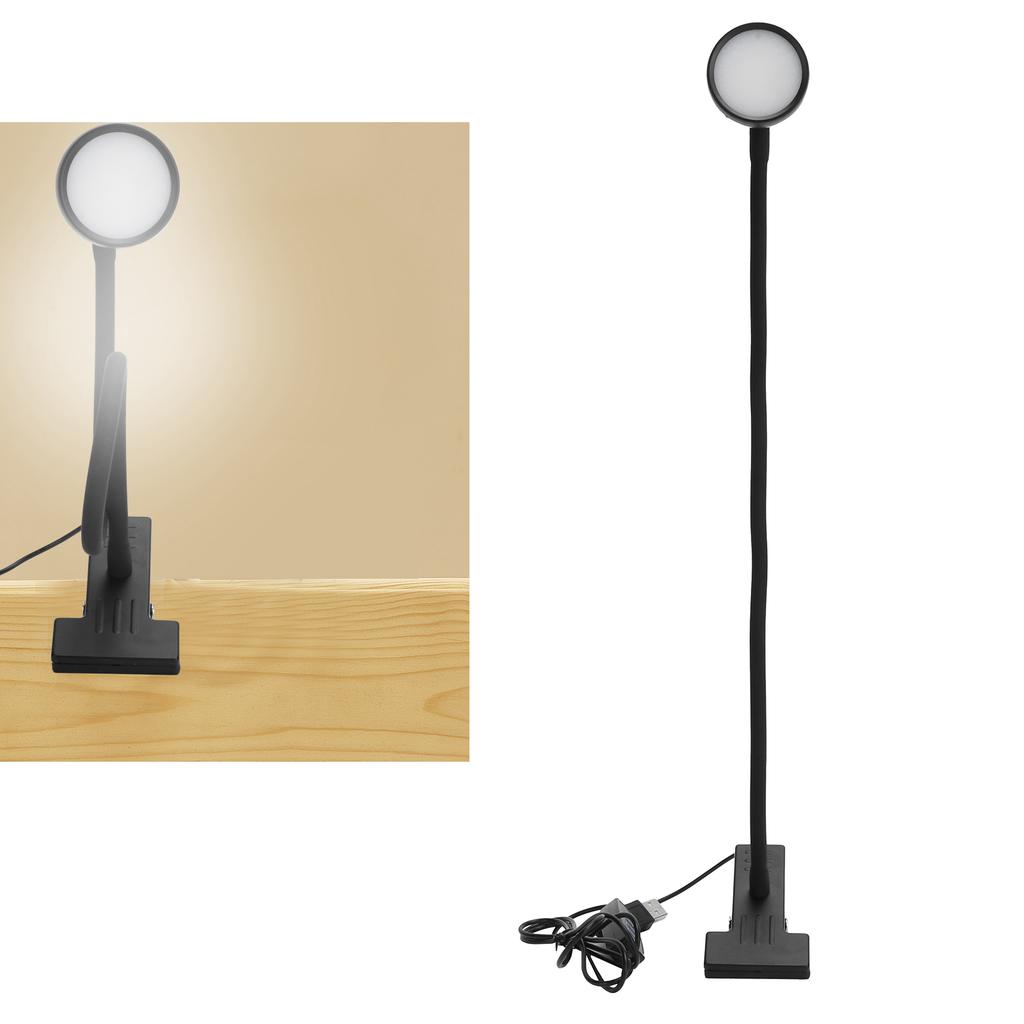 Adjustable Clip Lamp USB Learning Light Reading Eye Protection Lighting SuppliesBlack