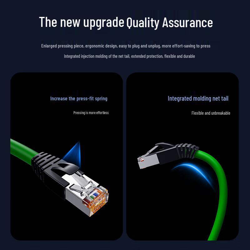 Cat6A Industrial High-Flex Double-Shielded Ethernet Patch Cable