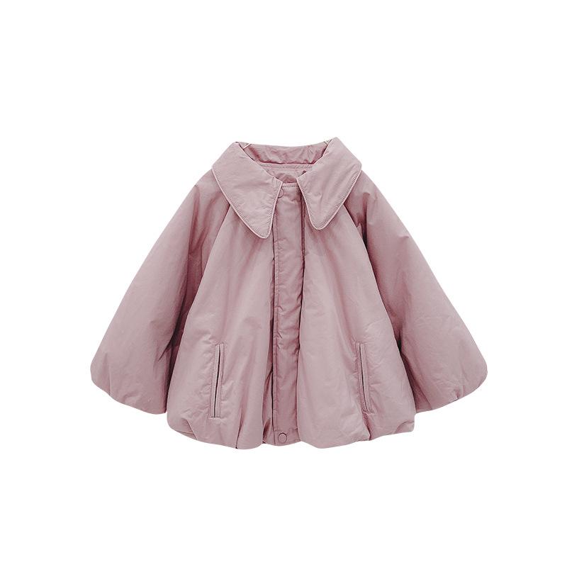 YOJIA Girls' Cotton-Padded Winter Jacket 2024 - Fashionable & Warm Thickened Outerwear for Big Kids