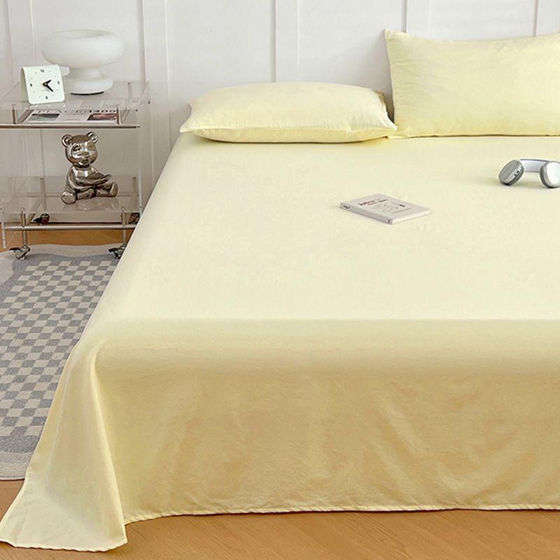 Solid Color Simple Bed Sheet Thickened For Single Double Dorm Home