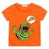 Ghostbusters Kawaii Baumwoll-T-Shirt mit Aufdruck für Kinder, Top, Street Fashion, grafische T-Shirts für Jungen/Mädchen, atmungsaktive Casual-T-Shirts