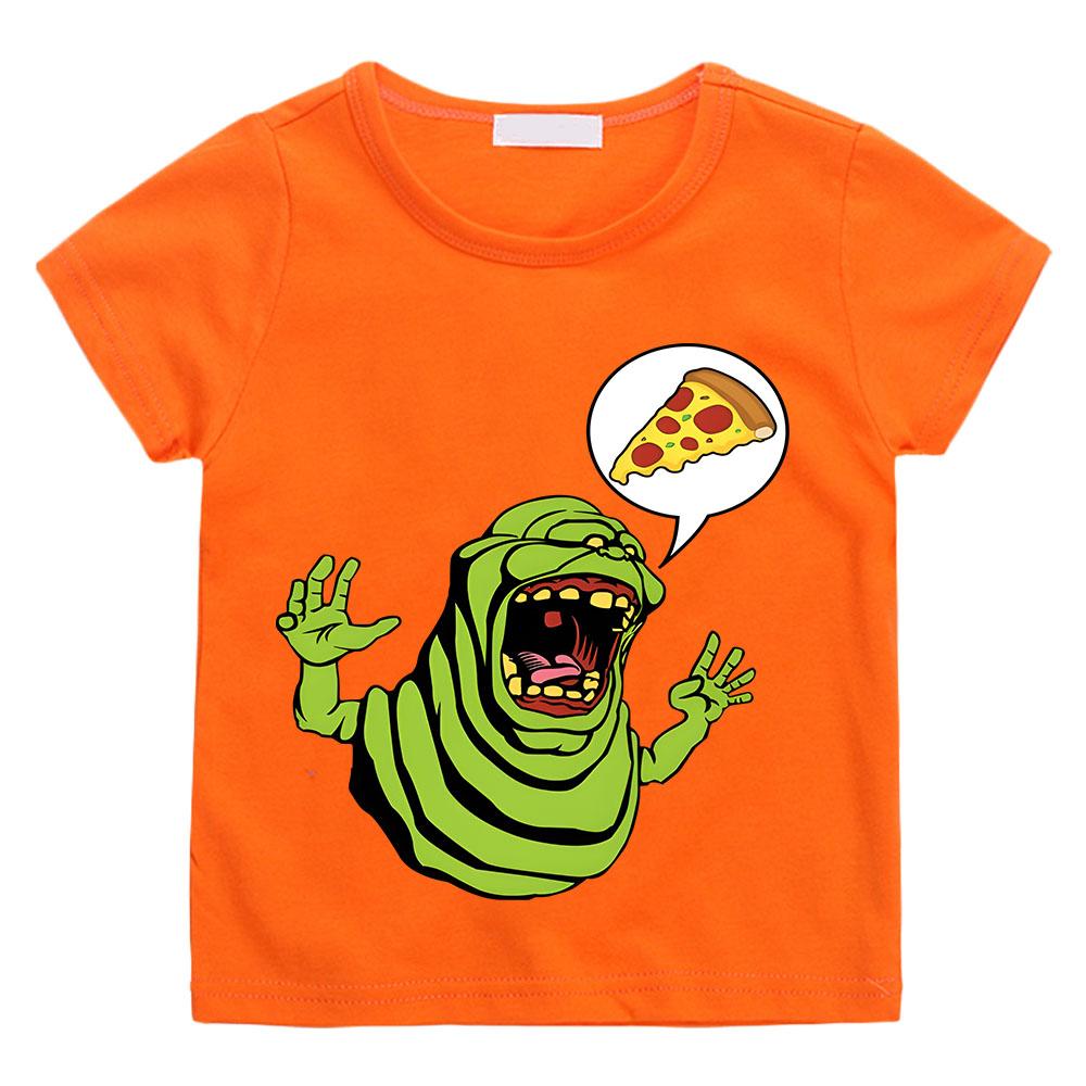 Ghostbusters Kawaii Baumwoll-T-Shirt mit Aufdruck für Kinder, Top, Street Fashion, grafische T-Shirts für Jungen/Mädchen, atmungsaktive Casual-T-Shirts
