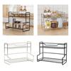 Kitchen Storage Rack Spice Rack Portable Sturdy Multifunction Bathroom Vanity Organizer for Home Tabletop Living Room Kitchen