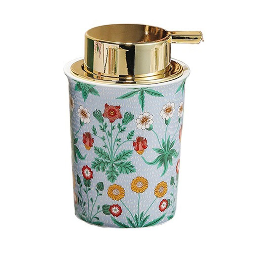 

Luxury Liquid Foaming Bottle Vintage Hand Soap Pump Bottle Ceramic Foam Soap Dispenser Hotel Style 3