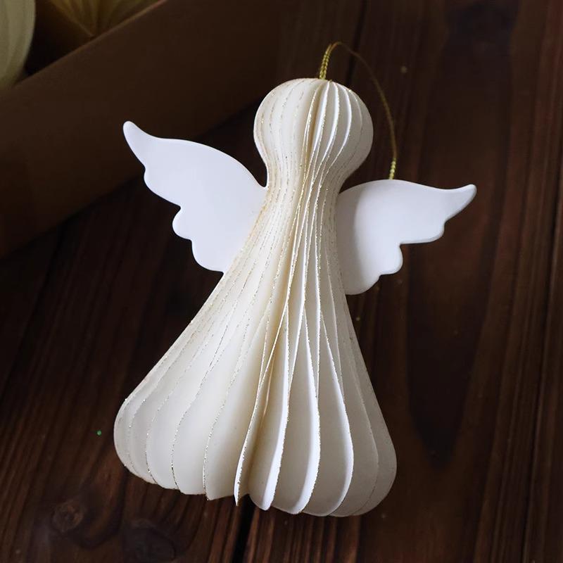 Christmas Honeycomb Ball & Bell Ornaments for Tree and Wall Decoration