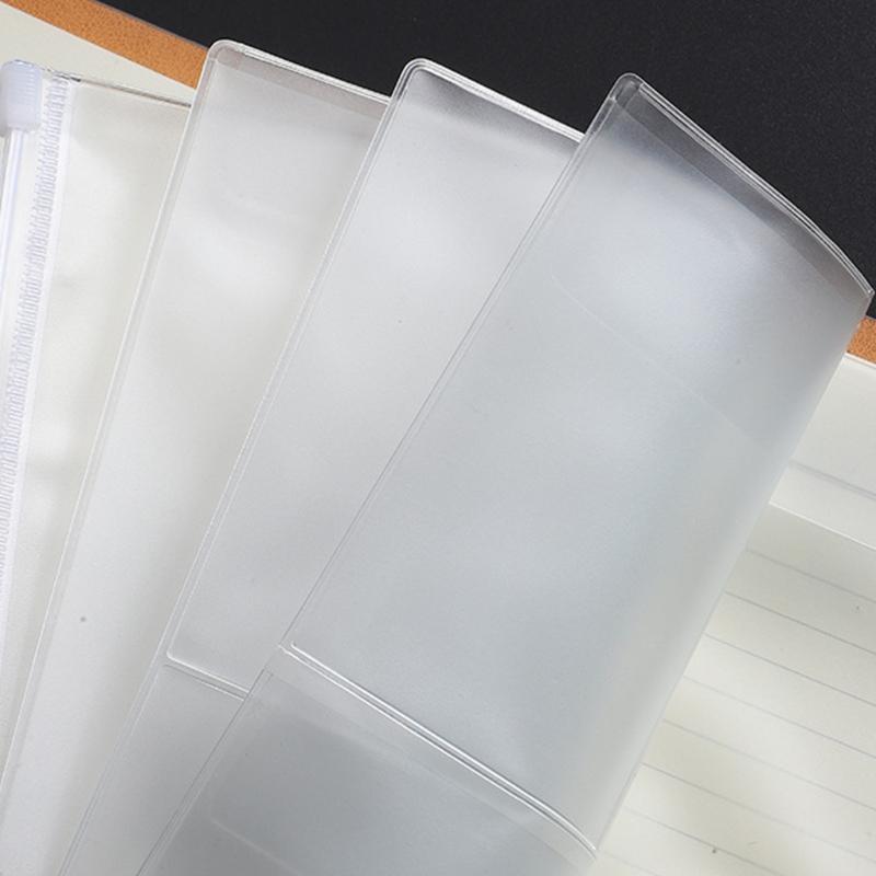 20 Pieces Clear PVC A6 Organizers Sleeves Durable Waterproof Sheet Protectors Stationery Holder For Journals And Diaries