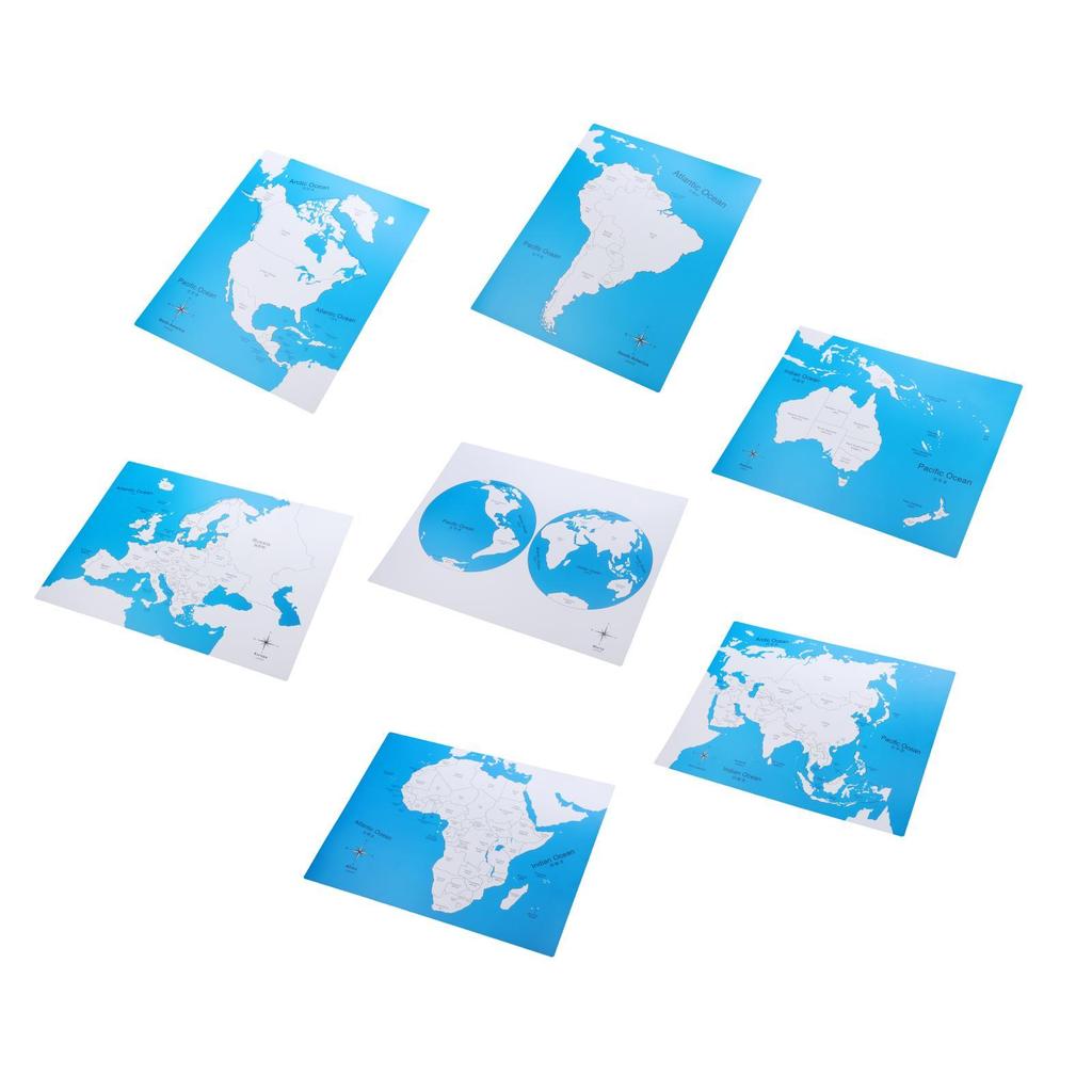 PVC Mapa Každého Kontinentu Rané Vzdělávání Dětské Dárky Učební Pomůcky Věkové Kategorie 3 Roky a Více