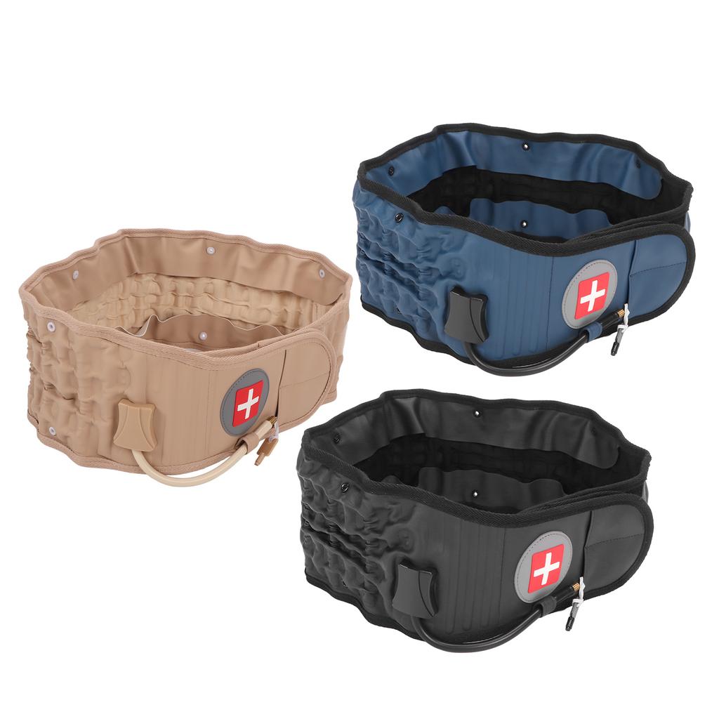 Lumbar Traction Belt Inflatable Improve Pain Back Decompression Belt Lumbar Support with Inflator