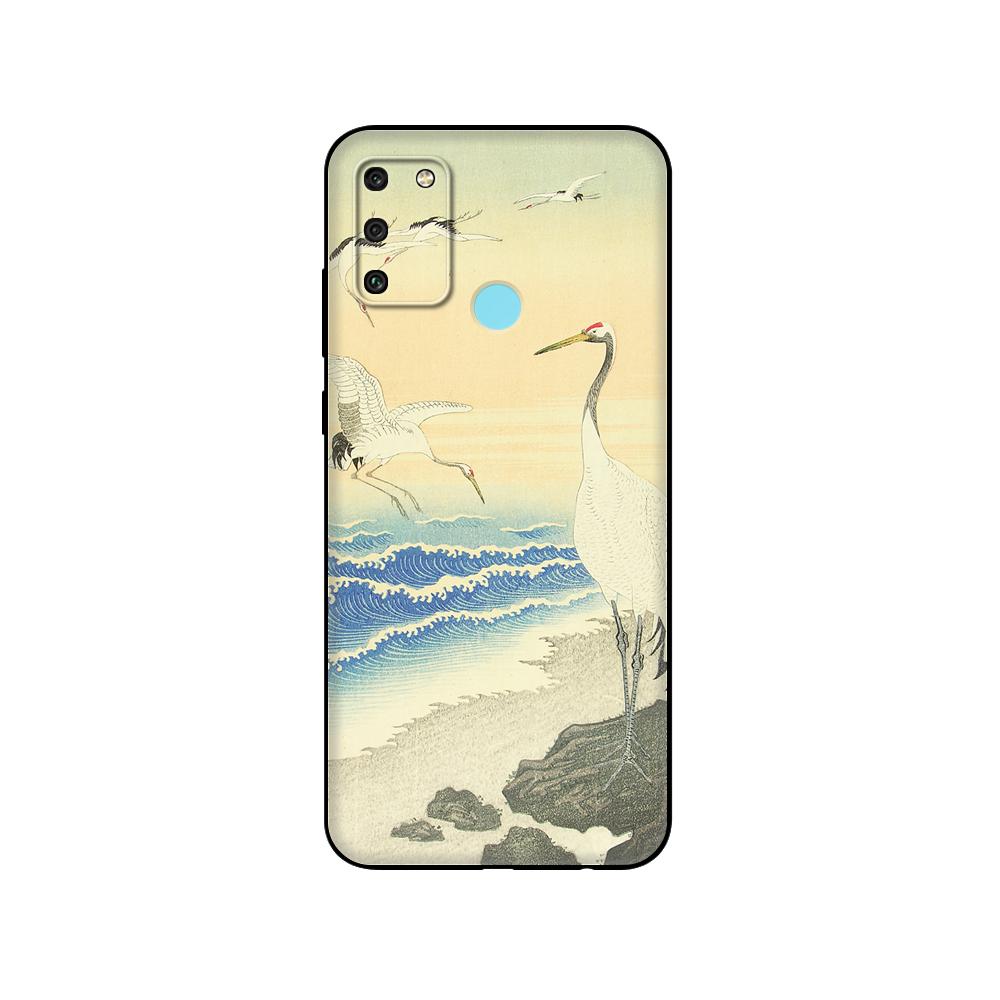 Black Tpu Case For Huawei Honor 8a Prime 8s Prime 9 Lite Honor 9A 9C 9X Premium 9x Pro 9S Case Cover Japanese Style Art