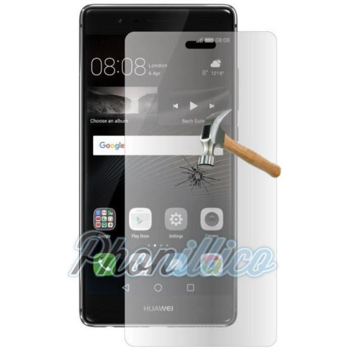 Huawei P9 LITE Case - Phonillico - Soft TPU - Ultra Slim - Tempered Glass Film Included - Transparent