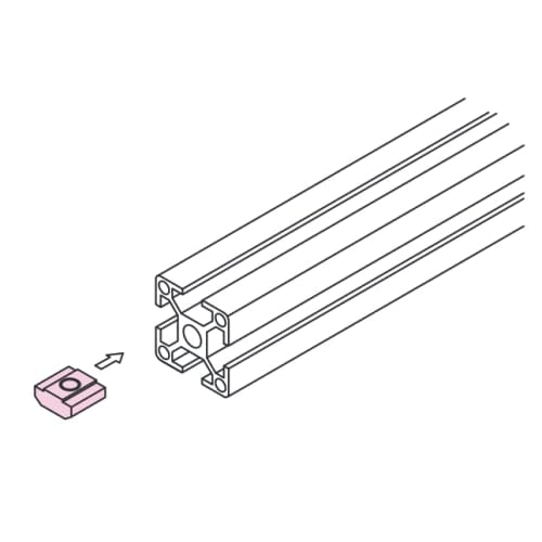 SUS ST Nut S (M6) SFN-TS6, 50 Pieces