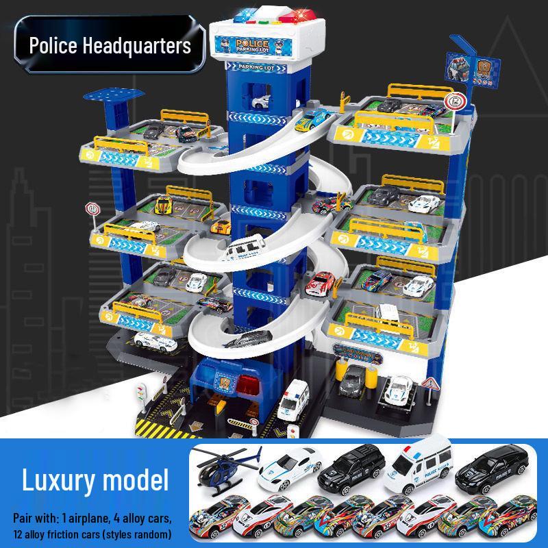 Huicheng Seven- or Nine-Layer Electric Race Track Parking Toy Set