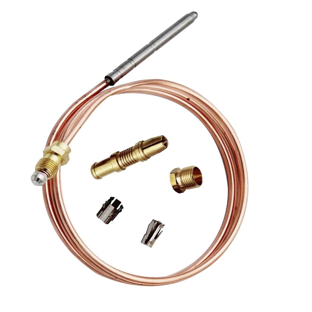 Universal Snap Fit Thermocouple: 24in 600mm Pilot Burner Replacement for Robertshaw 1980-024 1980-036 Thermostat Control - Easy Installation