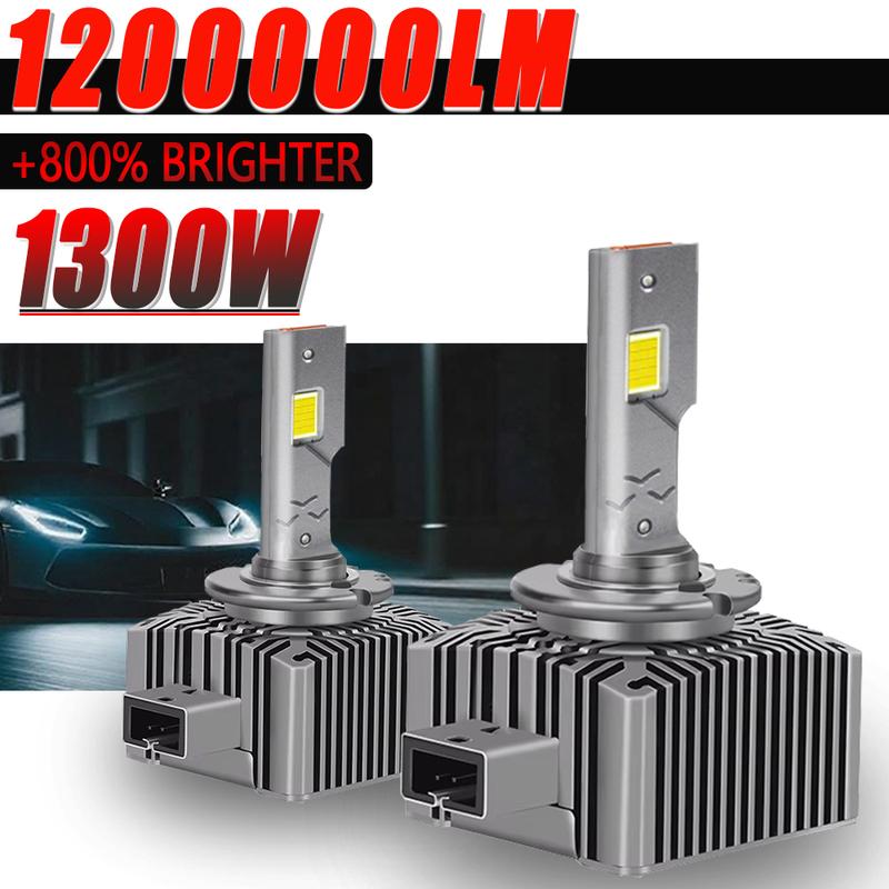 D1S D3S LED Headlights for Car Lights D2S D4S D8S 1200000LM 12V Auto Headlamp Replace Xenon Automobile Bulb Brighter Spotlights