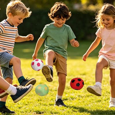 Creative Soccer Footbag, Soft Juggling Balls,Handwoven Football Bag, Colorful Bean Bags for Kids Outdoor Play