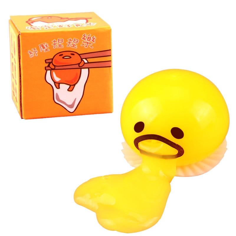 

1 Pcs Squishy Puking Egg Yolk Stress Ball with Yellow Goop Relieve Stress Toy Funny Squeeze Tricky AntiStress Disgusting Egg Toy жовтий