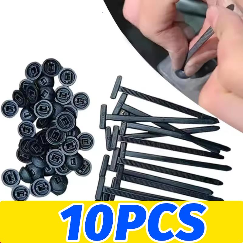 Push Mount Cable Tie Nylon Wire Harness Fastener Clip Self Locking Head For Car Auto Bumper Fender Engine Cover Retainer Buckle