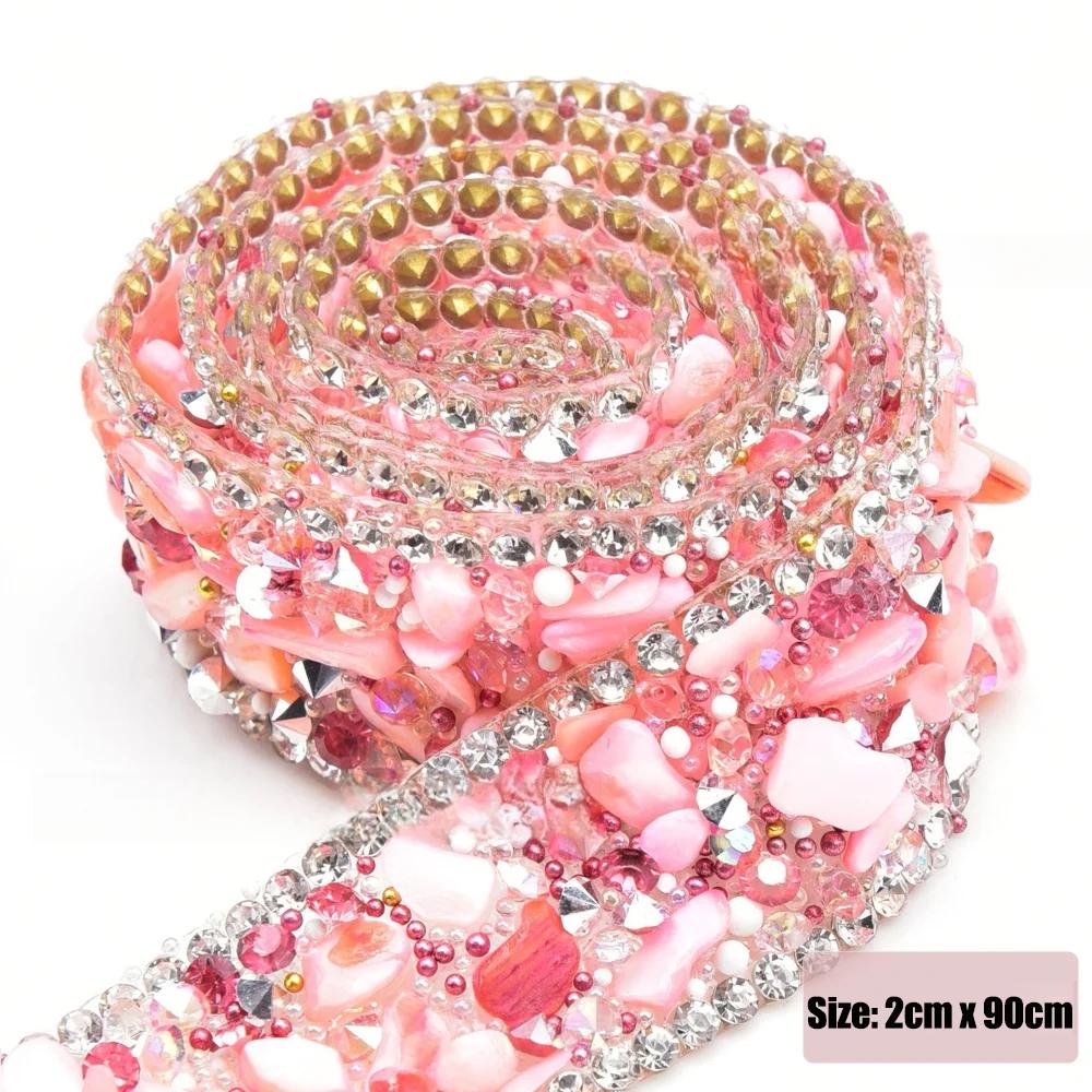 Colored Resin Crushed Stone Diamond Strip Self Adhesive Drill Tape Collective Accessory Ripple Latin Hair Ornament Drill Stick