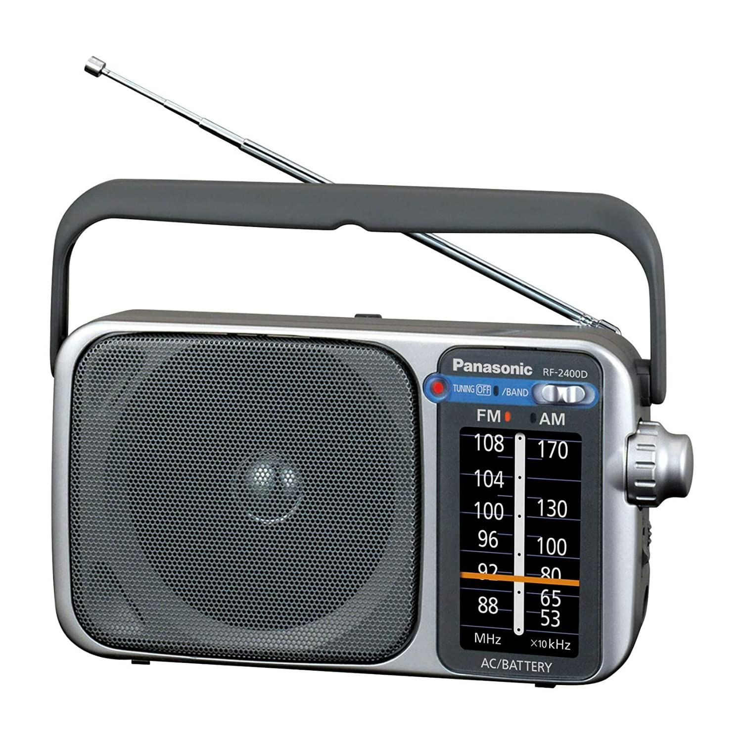 Panasonic RF-2400 AMFM Radio, Silver by Panasonic [item]