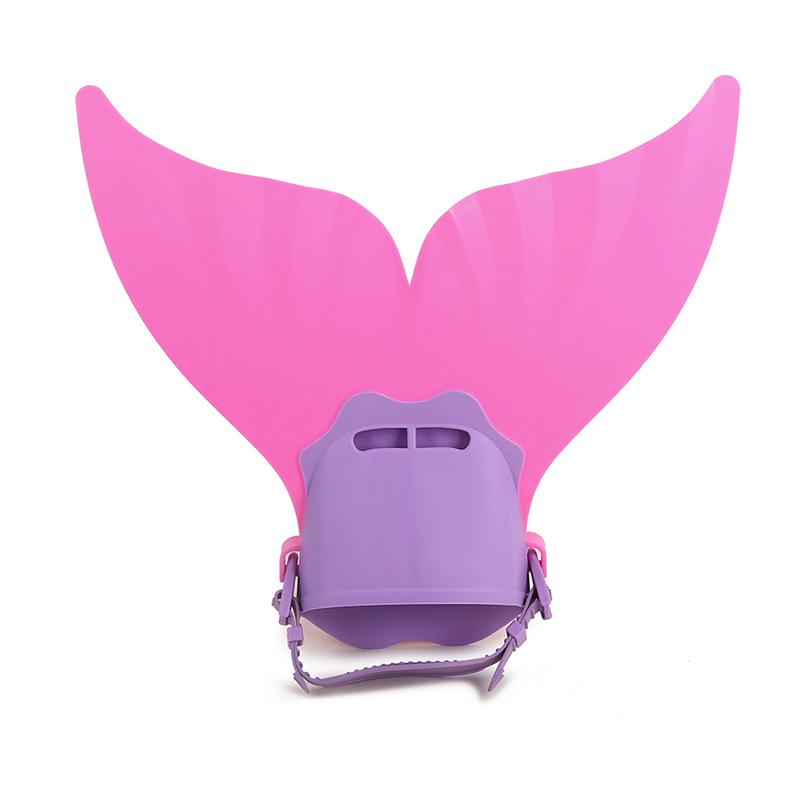 Mermaid & Whale Tail One-Piece Children's Swim Fins for Training
