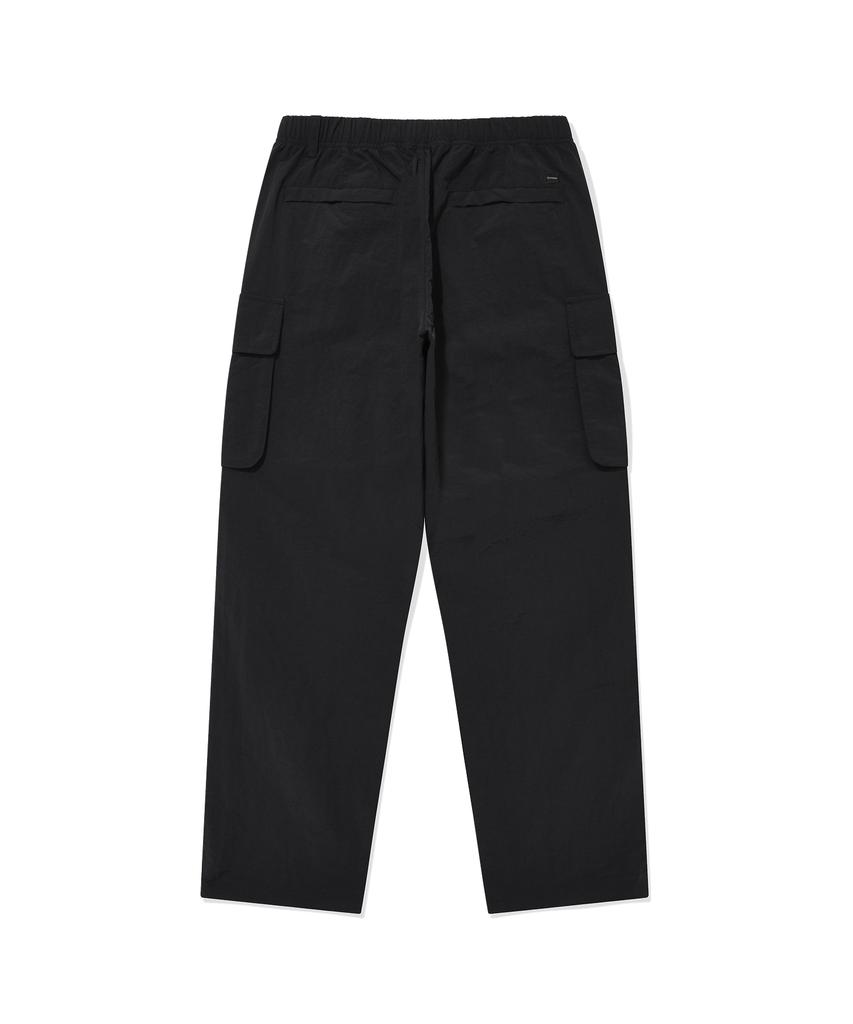 COVERNAT Semi-Wide Nylon Parachute Pants Black