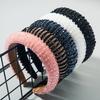 1Pc Hair Band Elegance Wide Edge Multicolor Padded Head Crown Baroque Women's Crystal Beaded Headband