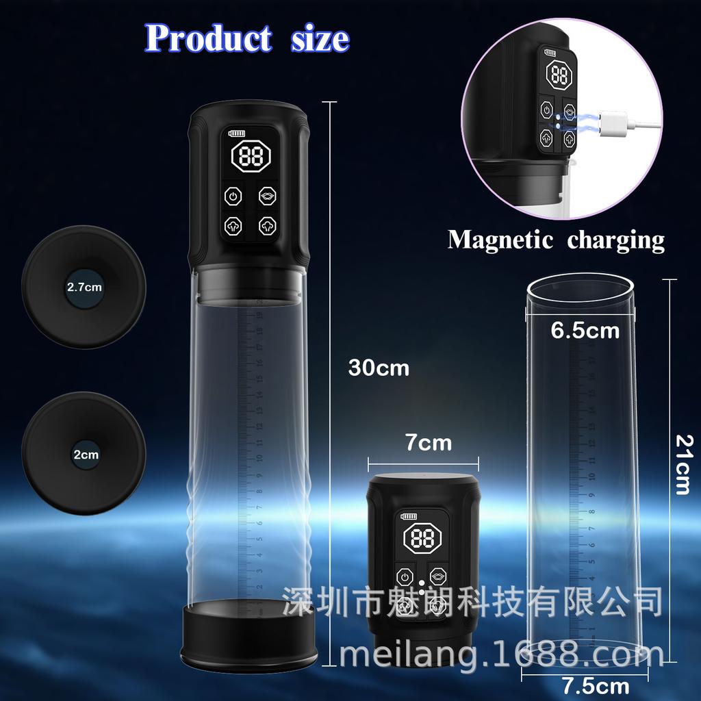 Male Penis Trainer Water Therapy Cup Masturbation Cup Stretching Enlargement Vacuum Exercise Device Soft Silicone Male Enhancement Training Aid