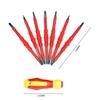 15-teiliges 1000V isoliertes Schraubendreher-Set Elektriker Reparaturwerkzeuge Magnetische Schlitz-, Kreuzschlitz-, Torx-Bit-Kit