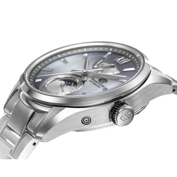 Orient RK-AY0201A (עכשווי M34 F7 Mechanical Moon Phase מתכת גברים מוגבלת) שעון עגול
