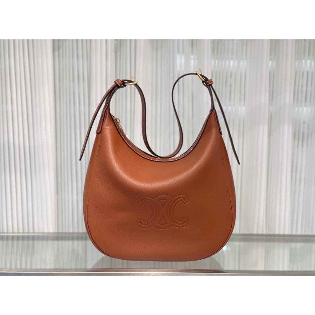 Women's Bag 2024 New Arc De Triomphe Moon Bag Large Capacity Commuter Underarm Bag Retro Messenger Bag Versatile Shoulder