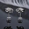 Moissanite Four Leaf Clover Studs Earrings for Women 925 Sterling Silver D Color Pass Test Diamond Wedding Party Jewelry