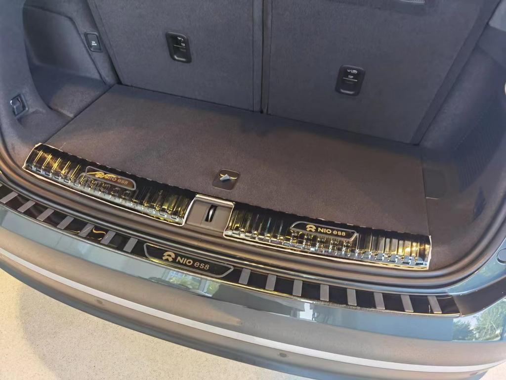 23 Nio ES8 Door Sill Scuff Plates & Rear Bumper Protector - Anti-Scratch Stainless Steel Welcome Pedals