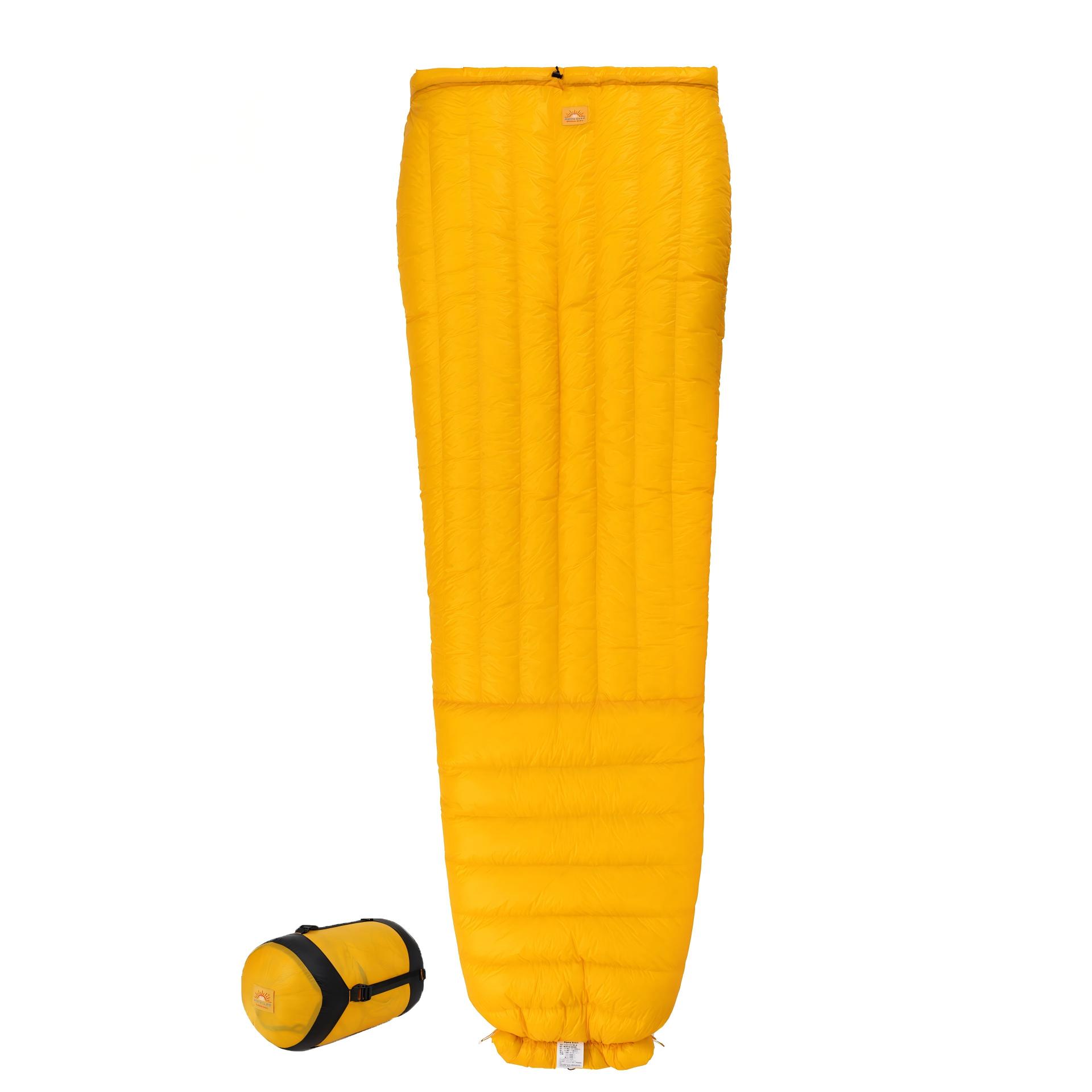 Ultralight Mummy Child Nylon 95% Duck Down 850FP Cold Weather Outdoor Camping Sleeping Bag