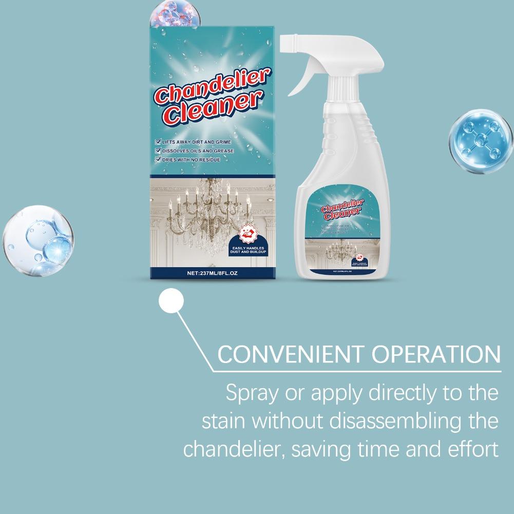 237ml Chandelier Cleaner Quickly Dissolve For Crystal, Glass, Fabric, And Metal Cleaner Rust Descaling Spray