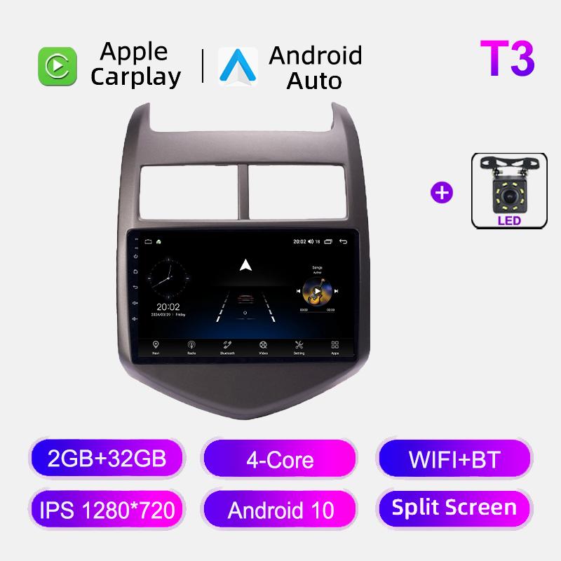 CarPlay Android Auto Car Radio Multimedia Player For Chevrolet Aveo 2 Sonic T300 2011-2015 Navigation GPS 2Din Auto Stereo