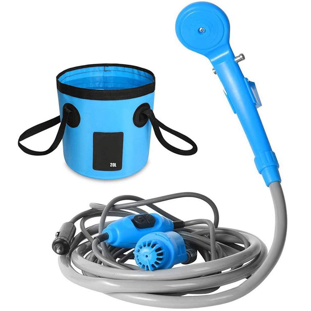 Portable Car Shower Washing Tool 12V Electric Shower Pump Outdoor Camping Shower for Travel Hiking Pet Bath Car Cleaning Tool
