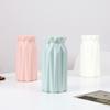 Imitation Ceramic Flower Vase Nordic Solid Color Plastic Dried Plants Vase Flower Arrangement Container Home Living Room Decor