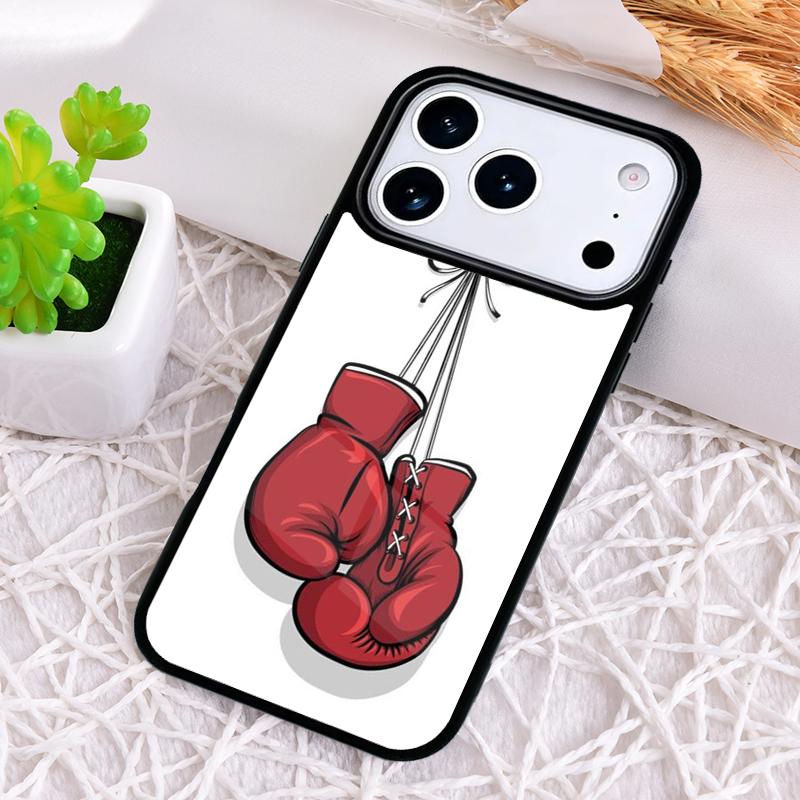 Boxing Gloves soft Phone Case for iPhone 17 Air 16 15 11 12 14 13 Pro Max Shockproof Cover