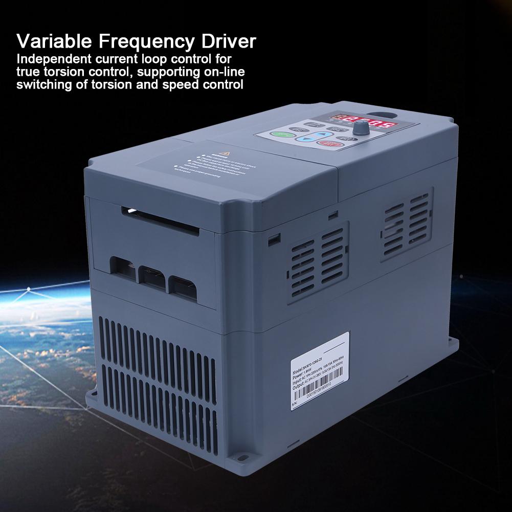 Variable Frequency Inverter Single Phase 220VAC Input to 3 Phase 0 380VAC Output 1.5KW 0Hz 3000Hz