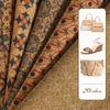 Designer 0.45 mm Organic Vegan Synthetic Printed PU Leather Cork Fabric for Clothing Bags Shoes Making Phone Case Cover Notebook