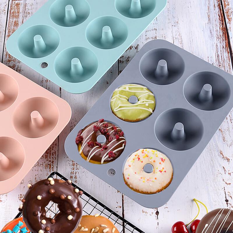 6-Cavity Silicone Donut Baking Mold