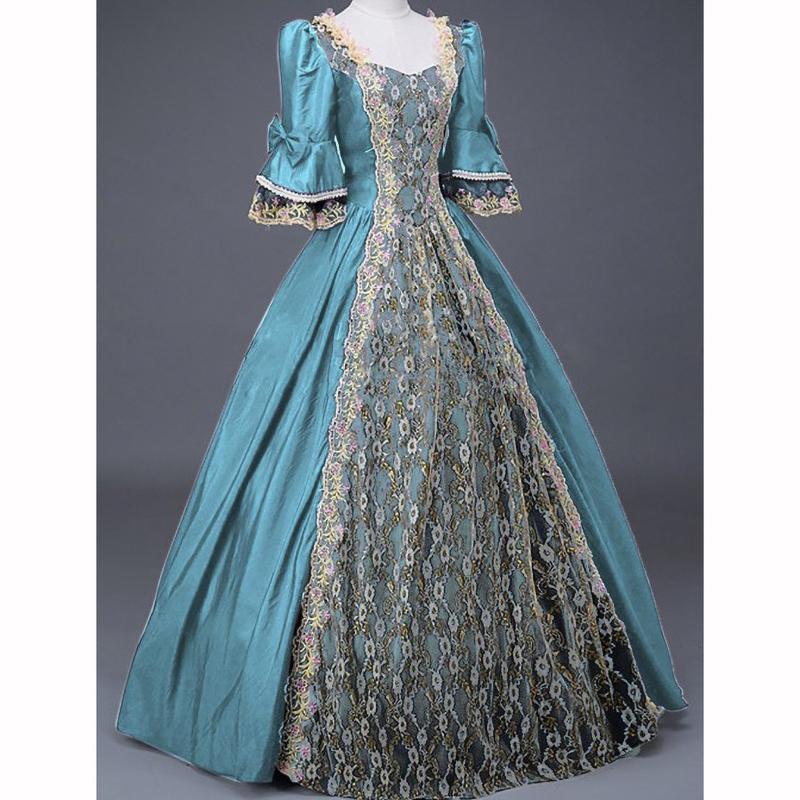 

Женское средневековое платье эпохи Возрождения для бала, вечеринки, макси, длинное, дворцовое, платья для Хэллоуина, косплея, Vestidos M