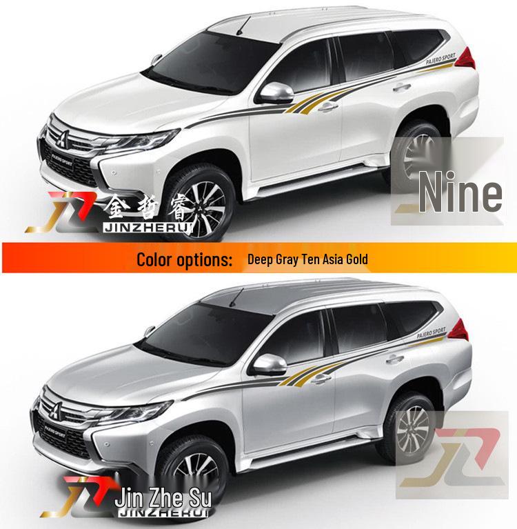 

Декоративные наклейки в виде полос для Mitsubishi Pajero Sport для моделей V97 V93 V73