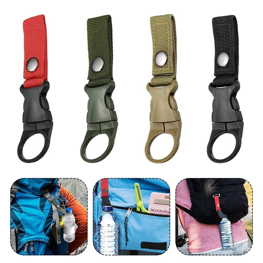 Hanging Clasp Water Bottle Buckle Holder Webbing Backpack Bottle Hanger Water Bottle Hook  Outdoor