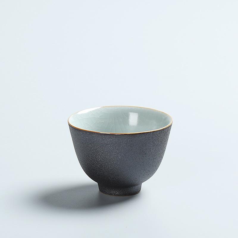Veselă neagră ceașcă de ceai din ceramică japoneză pentru cești de ceai puer porțelan ceașcă de kung fu chinezească